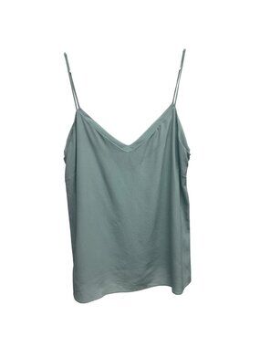 Amanda Uprichard Light Green Satin Cami Top V-Neck